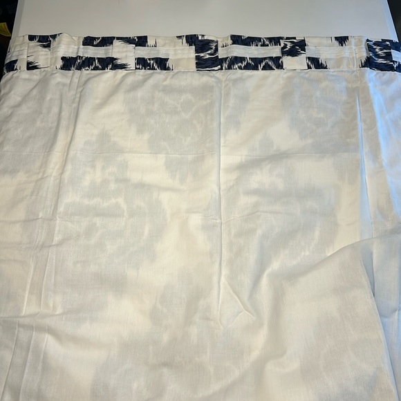 Navy and white curtain panels - set of 2 - Picture 8 of 12